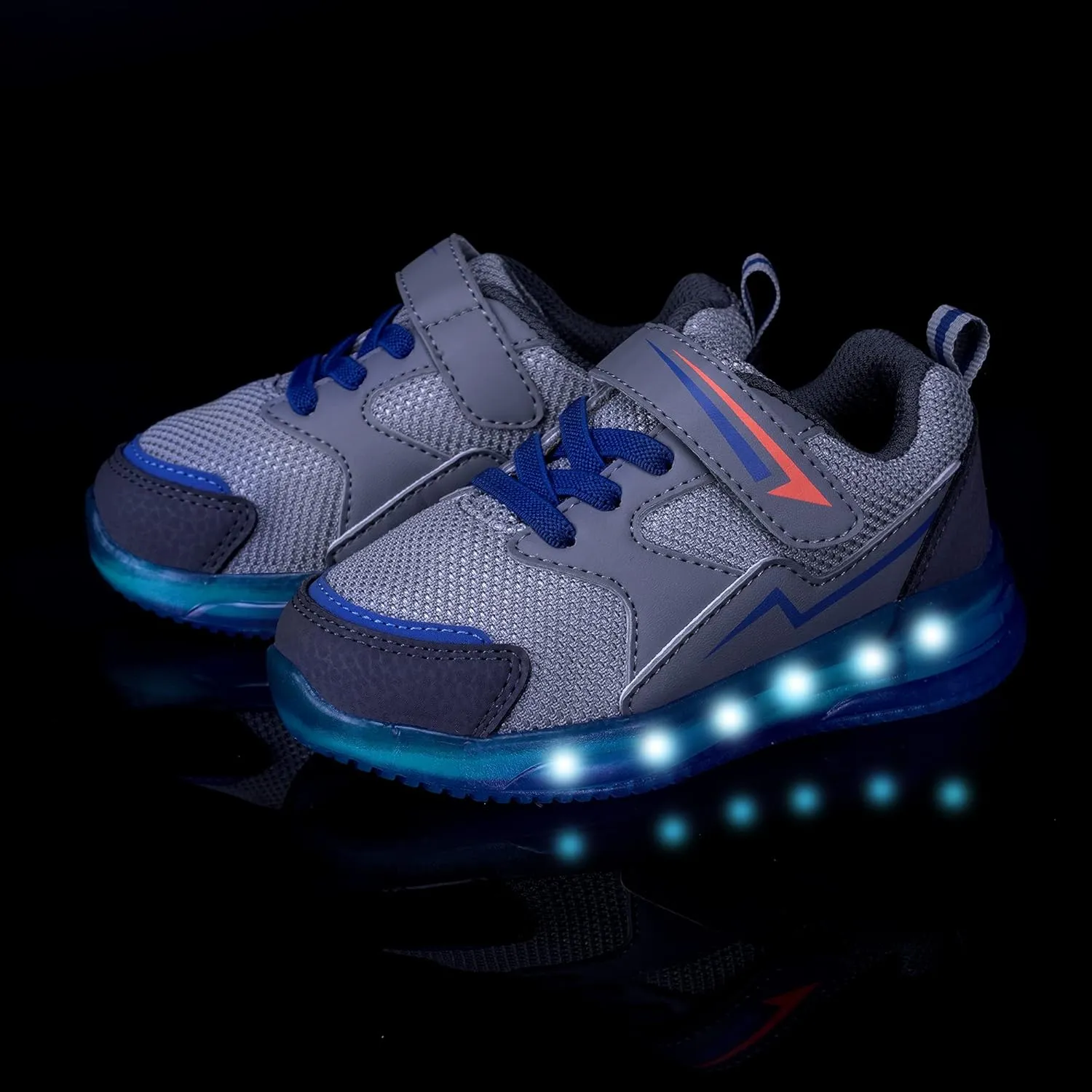 YESKIS Toddler Boys Girls Light Up Shoes LED Flashing Lightweight Mesh Breathable Adorable Running Sneakers for Toddler and Little Kid