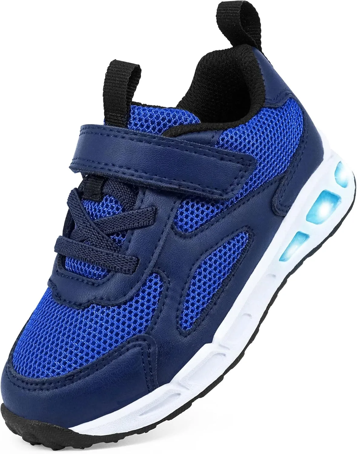 YESKIS Toddler Boys Girls Light Up Shoes LED Flashing Lightweight Mesh Breathable Adorable Running Sneakers for Toddler and Little Kid