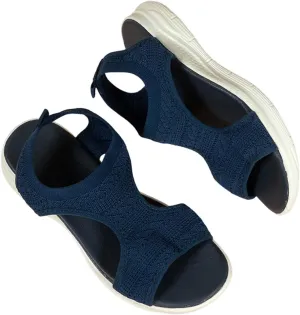 YOLAI Women Close Toe Walking Sandals Dress Summer Wedges Heels for Women Ankle Strap Orthopedic Comfortable Hollow Beach Shoes