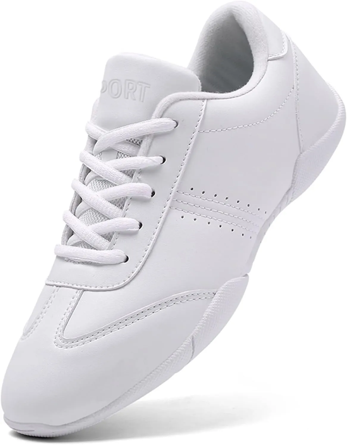 Youth Cheer Shoes Girls White Cheerleading Shoes Athletic Training Breathable Lightweight Competition Cheer Sneakers Size Little Kid 11.5 Womens 11