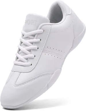 Youth Cheer Shoes Girls White Cheerleading Shoes Athletic Training Breathable Lightweight Competition Cheer Sneakers Size Little Kid 11.5 Womens 11