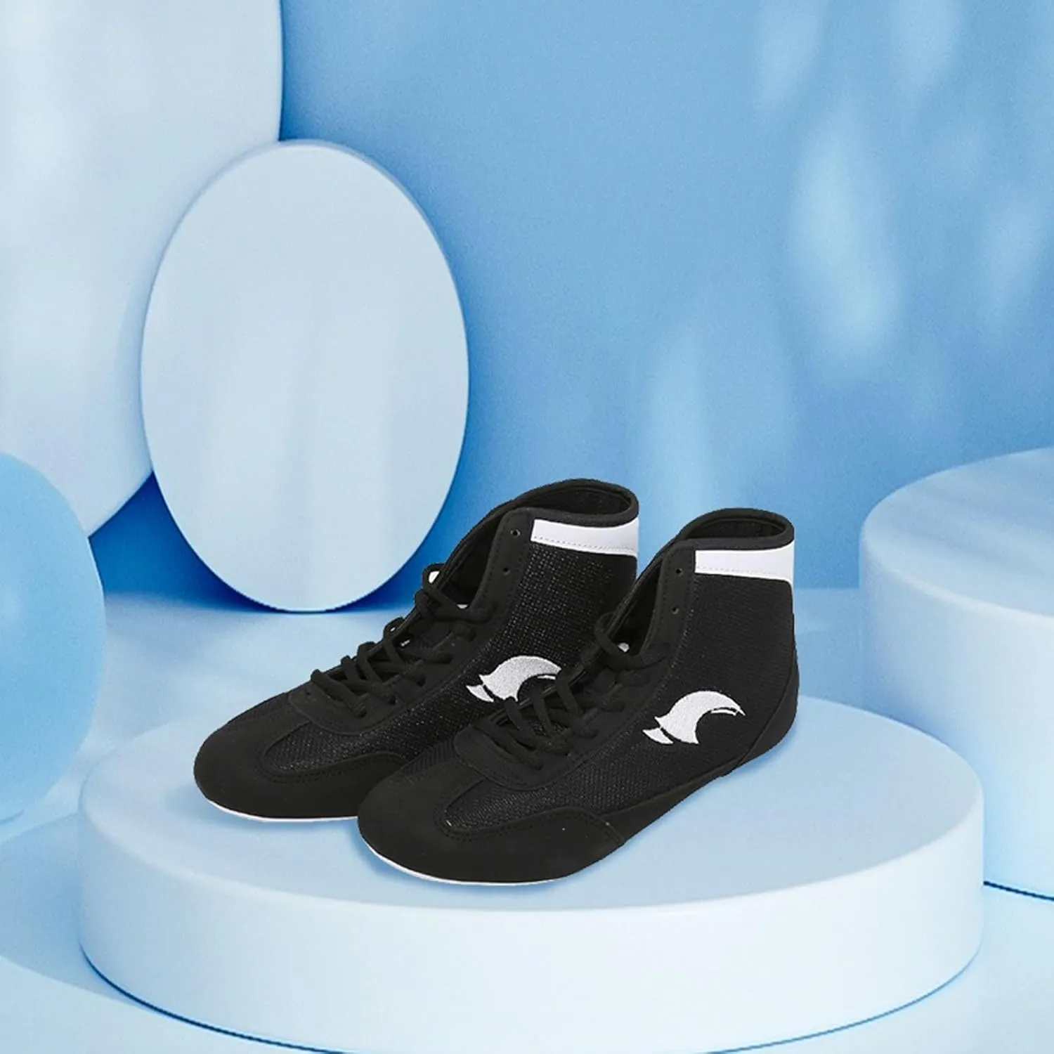 Youth Wrestling Shoes Kids Boys Girls Boxing Shoes Fitness Sneakers High Top Men Wrestling Training Shoes Adults