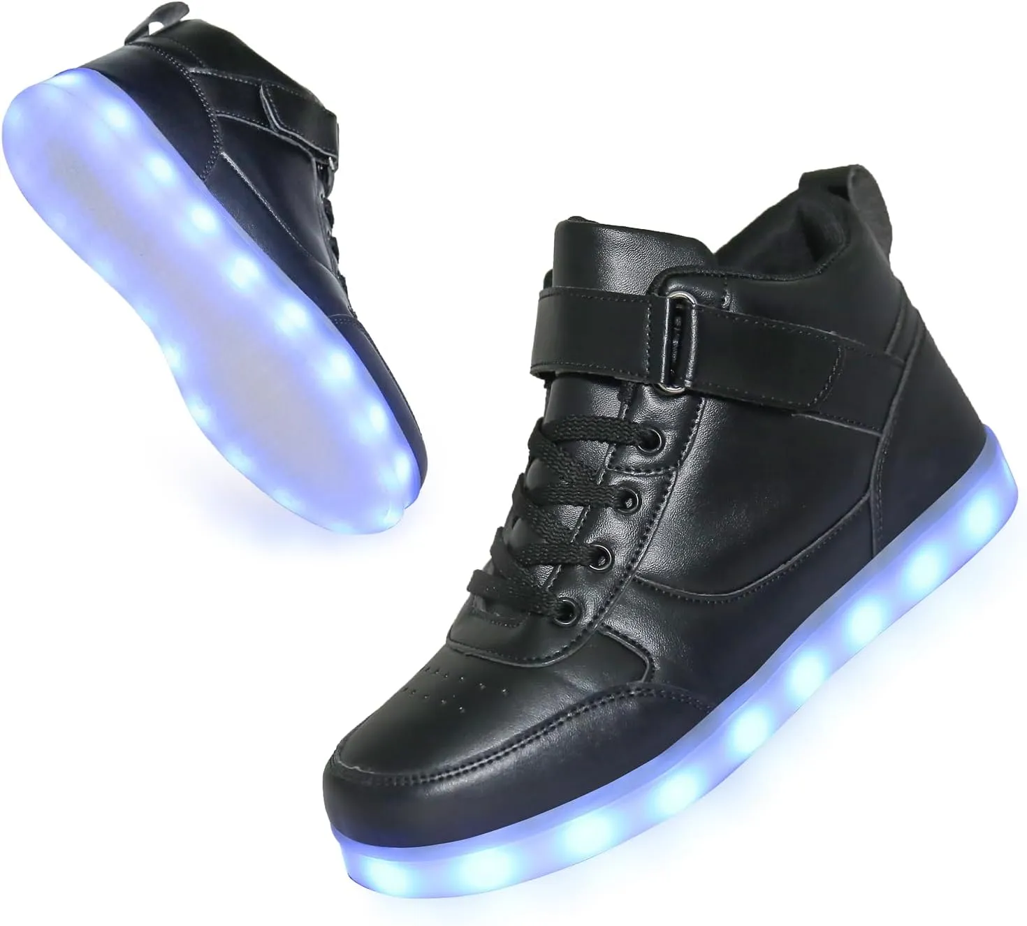 YuanRoad Unisex LED Light Up Shoes with USB Charging Glowing Luminous LED Sneakers