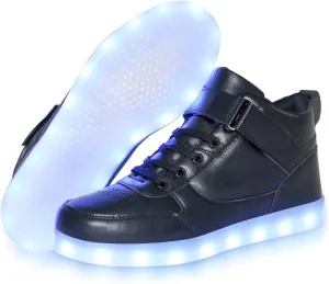 YuanRoad Unisex LED Light Up Shoes with USB Charging Glowing Luminous LED Sneakers