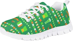 Yzaoxia St Patricks Day Kids Tennis Shoes Girls Outdoor Walking Shoes Comfortable Child Sneakers Super Light Breathable Running Shoes Size 11-5