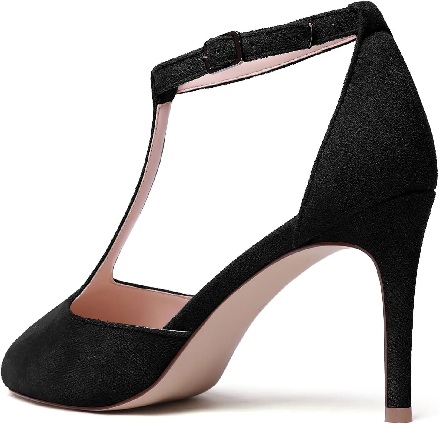 Zamikoo Women's Peep Toe Sandals Ankle Strap Stiletto Pumps Dress Shoes