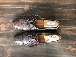 Zelli Italian Crocodile Leather Oxford