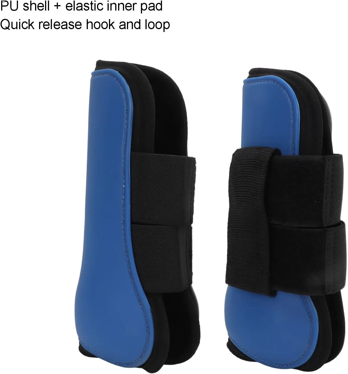 ZJchao Horse Boots, Splint Boots for Horses Jumps Elastic Cushioning Inner Pad Front Legs Guard for Jumping Training Riding Shock Absorbing Competition