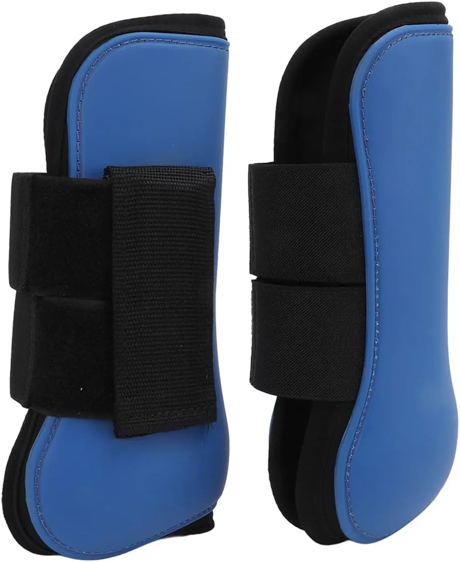 ZJchao Horse Boots, Splint Boots for Horses Jumps Elastic Cushioning Inner Pad Front Legs Guard for Jumping Training Riding Shock Absorbing Competition