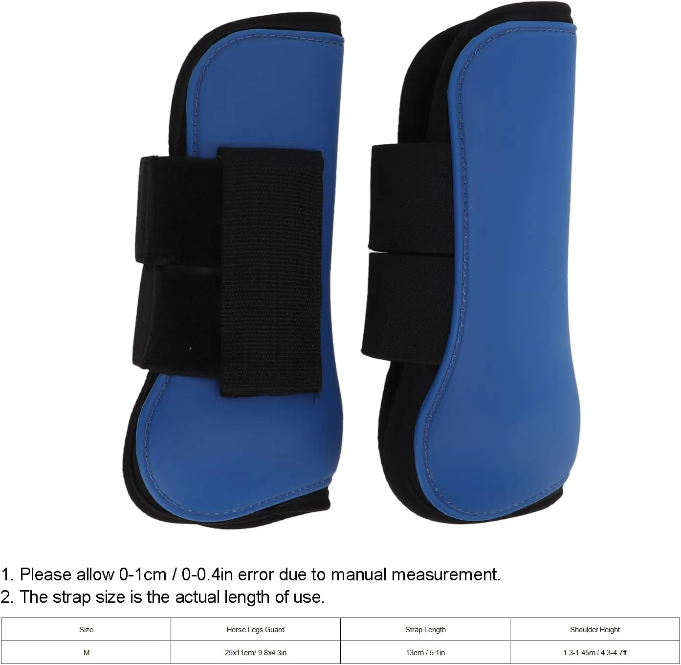 ZJchao Horse Boots, Splint Boots for Horses Jumps Elastic Cushioning Inner Pad Front Legs Guard for Jumping Training Riding Shock Absorbing Competition
