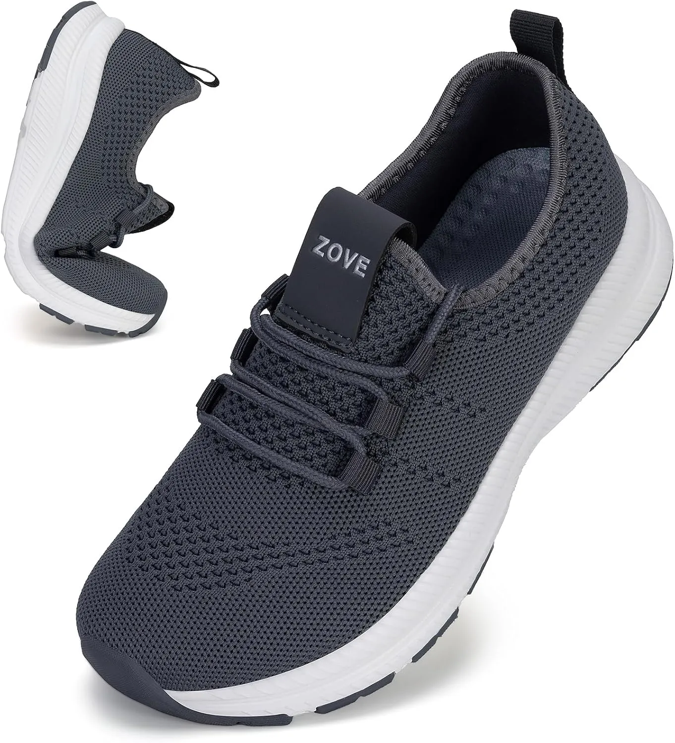 ZOVE Wide Toe Box Shoes Women Extra Wide Width Sneakers Ultra Light Road Running Shoes Non-Slip Tennis Sneakers Breathable Walking Athletic