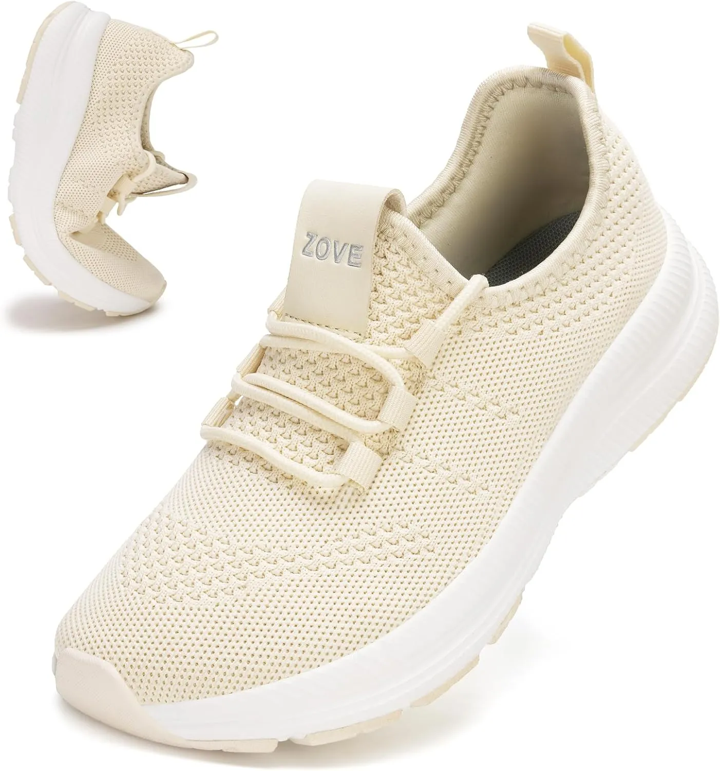ZOVE Wide Toe Box Shoes Women Extra Wide Width Sneakers Ultra Light Road Running Shoes Non-Slip Tennis Sneakers Breathable Walking Athletic