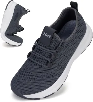 ZOVE Wide Toe Box Shoes Women Extra Wide Width Sneakers Ultra Light Road Running Shoes Non-Slip Tennis Sneakers Breathable Walking Athletic