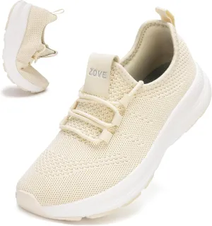 ZOVE Wide Toe Box Shoes Women Extra Wide Width Sneakers Ultra Light Road Running Shoes Non-Slip Tennis Sneakers Breathable Walking Athletic