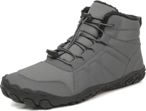 Zureto Hike Winter Footwear Barefoot Shoes Women Men, Autumn Winter Waterproof Wide Toe Box Barefoot Shoes Walking Boots