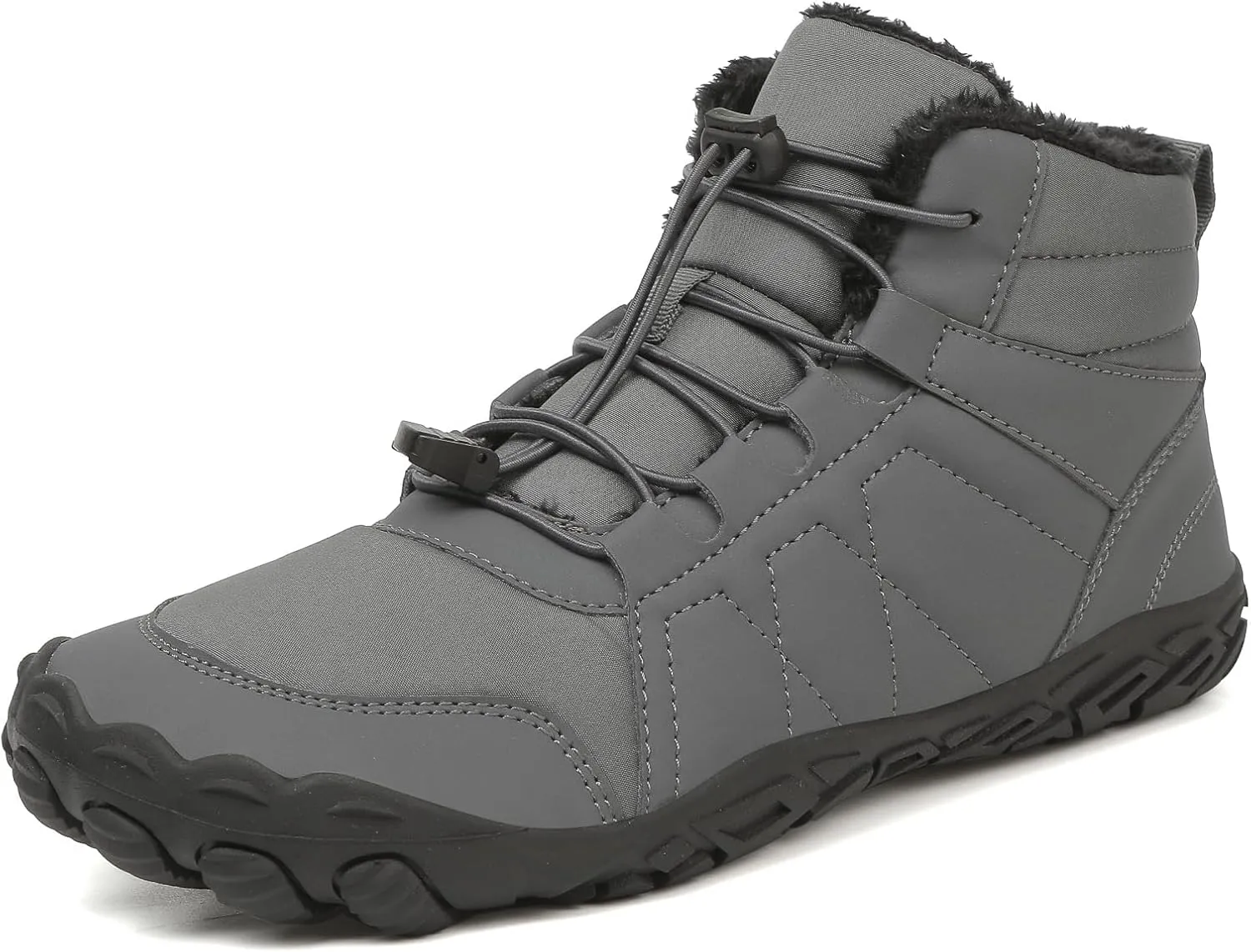 Zureto Hike Winter Footwear Barefoot Shoes Women Men, Autumn Winter Waterproof Wide Toe Box Barefoot Shoes Walking Boots
